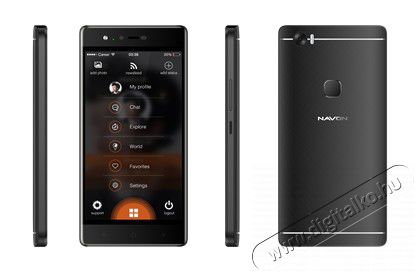 Navon SUPREME CHIEF 8GB Dual SIM okostelefon - fekete Mobil / Kommunikáció / Smart - Klasszikus / Mobiltelefon időseknek - 326520