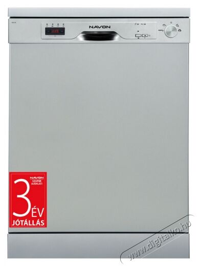 Navon DSL 60 l mosogatógép - inox Konyhai termékek - Mosogatógép - Normál (60cm) szabadonálló mosogatógép - 369904