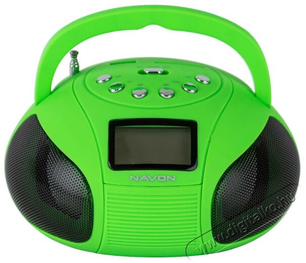 Navon NPB100 Boombox - zöld Audio-Video / Hifi / Multimédia - Hordozható CD / DVD / Multimédia készülék - Hordozható CD / Multimédia rádiómagnó / Boombox - 312421
