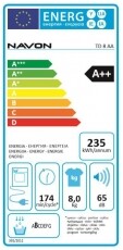 Navon TD 8 AA szárítógép Háztartás / Otthon / Kültér - Mosógép / szárítógép - Szárítógép - 362688