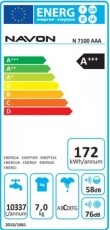 Navon WMN 710 AAA elöltöltős mosógép Háztartás / Otthon / Kültér - Mosógép / szárítógép - Elöltöltős normál (60cm-ig) mosógép - 364422