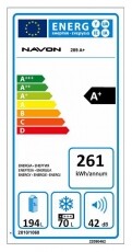 Navon 289 A+ No Frost alulfagyasztós hűtőszekrény Konyhai termékek - Hűtő, fagyasztó (szabadonálló) - Alulfagyasztós kombinált hűtő - 347195