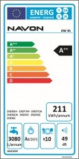 Navon DSL 45 mosogatógép Konyhai termékek - Mosogatógép - Keskeny (45cm-ig) szabadonálló mosogatógép - 362687