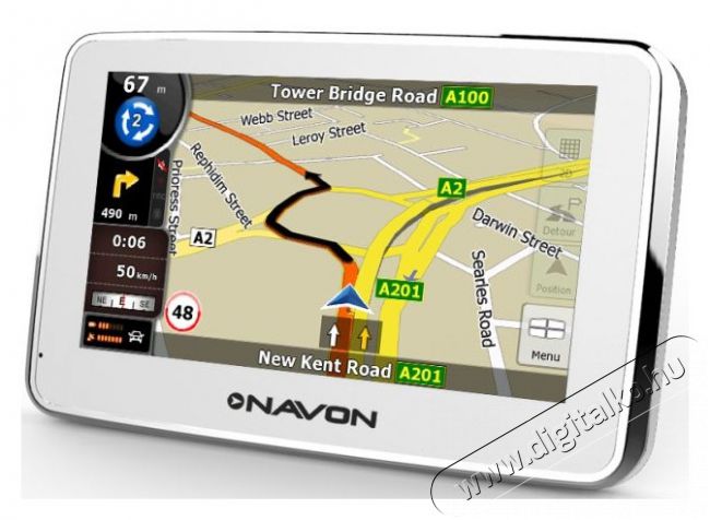 Navon N490 Plus EU IGO8 GPS navigáció - fehér Autóhifi / Autó felszerelés - GPS navigáció - GPS navigáció - 298989
