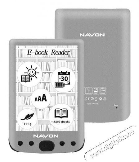 Navon Bigbook Backlight e-book olvasó Mobil / Kommunikáció / Smart - E-book olvasó - 349737