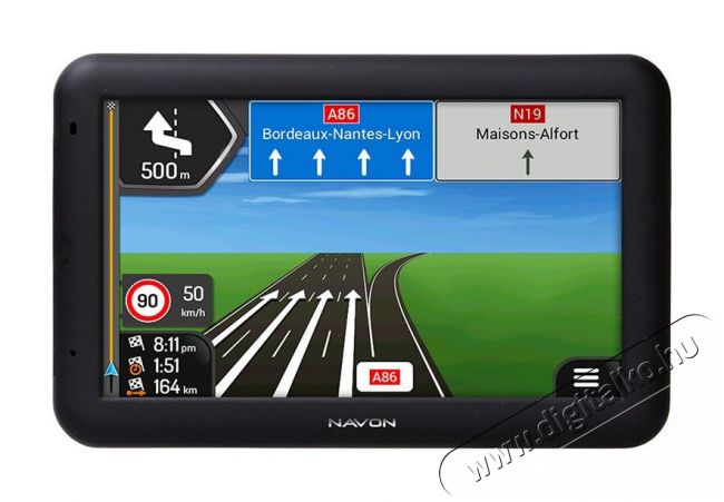 Navon A500 Android 5 iGO Primo NextGen Truck (NAVA500TRLT) Európa (47 ország) térképpel GPS navigáció Autóhifi / Autó felszerelés - GPS navigáció - GPS navigáció - 343189