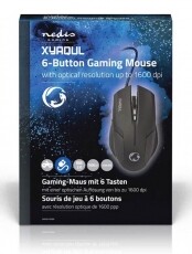 Nedis GMWD100BK EGÉR Iroda és számítástechnika - Egér - Vezetékes egér - 345776
