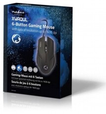 Nedis GMWD100BK EGÉR Iroda és számítástechnika - Egér - Vezetékes egér - 345776