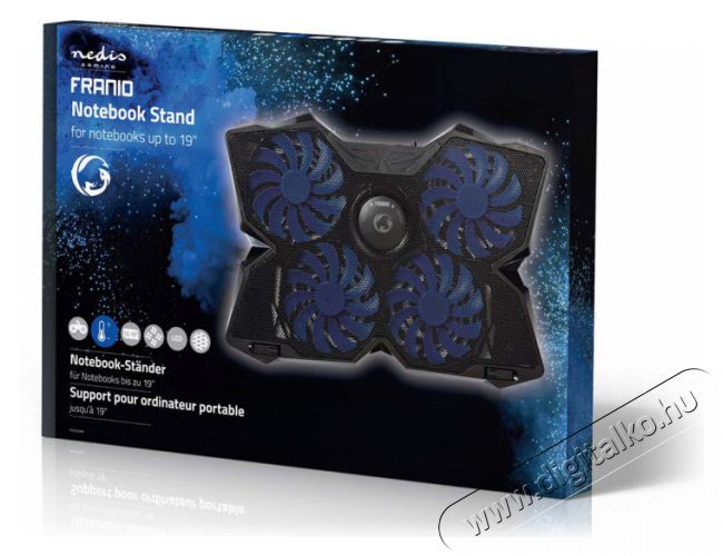 Nedis GNCR200BK Notebook hűtőpad Egyéb - Nem forgalmazzuk ! - 345780