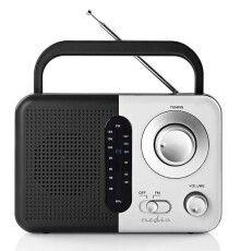Nedis RDFM1300WT FM RÁDIÓ Audio-Video / Hifi / Multimédia - Rádió / órás rádió - Hordozható, zseb-, táska rádió - 345787
