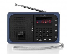 Nedis RDFM2100BU FM rádió Audio-Video / Hifi / Multimédia - Rádió / órás rádió - Hordozható, zseb-, táska rádió - 345791