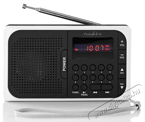 Nedis RDFM2100WT rádió Audio-Video / Hifi / Multimédia - Rádió / órás rádió - Hordozható, zseb-, táska rádió - 345793