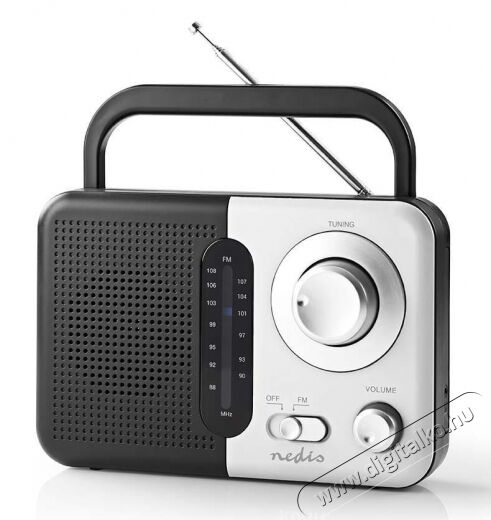 Nedis RDFM1300WT FM RÁDIÓ Audio-Video / Hifi / Multimédia - Rádió / órás rádió - Hordozható, zseb-, táska rádió - 345787