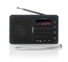 Nedis RDFM2100GY FM RÁDIÓ Audio-Video / Hifi / Multimédia - Rádió / órás rádió - Hordozható, zseb-, táska rádió - 345792