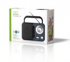 Nedis RDFM1300GY FM RÁDIÓ Audio-Video / Hifi / Multimédia - Rádió / órás rádió - Hordozható, zseb-, táska rádió - 345786