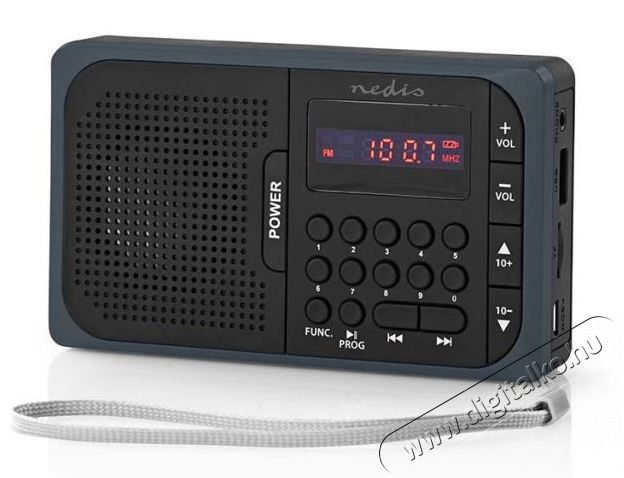 Nedis RDFM2100GY FM RÁDIÓ Audio-Video / Hifi / Multimédia - Rádió / órás rádió - Hordozható, zseb-, táska rádió
