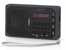 Nedis RDFM2100GY FM RÁDIÓ Audio-Video / Hifi / Multimédia - Rádió / órás rádió - Hordozható, zseb-, táska rádió - 345792