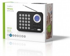 Nedis RDFM1310WT FM rádió - fekete/fehér Audio-Video / Hifi / Multimédia - Rádió / órás rádió - Hordozható, zseb-, táska rádió - 345790
