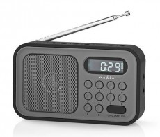 Nedis RDFM2200BK FM RÁDIÓ Audio-Video / Hifi / Multimédia - Rádió / órás rádió - Hordozható, zseb-, táska rádió - 345794