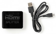 Nedis VSPL34002BK HDMI elosztó Tv kiegészítők - Kábel / csatlakozó - Csatlakozó / elosztó / átalakító - 366439