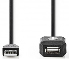 Nedis CCGP60EXTBK50 USB 2.0 hosszabító kábel - 5 méter Tv kiegészítők - Kábel / csatlakozó - USB kábel - 366411