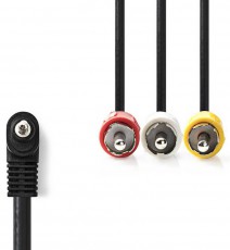 Nedis CVGP22400BK20 audió kábel - 2 méter Tv kiegészítők - Kábel / csatlakozó - Jack-RCA kábel - 366229