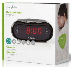 Nedis CLAR001BK Digitális rádiós ébresztőóra Audio-Video / Hifi / Multimédia - Rádió / órás rádió - Ébresztőórás rádió - 366307