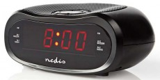 Nedis CLAR001BK Digitális rádiós ébresztőóra Audio-Video / Hifi / Multimédia - Rádió / órás rádió - Ébresztőórás rádió - 366307