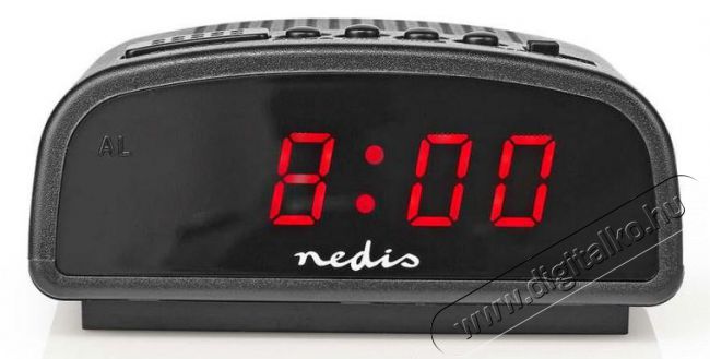 Nedis CLDK008BK Digitális ébresztőóra Háztartás / Otthon / Kültér - Óra - Ébresztőóra - 366303