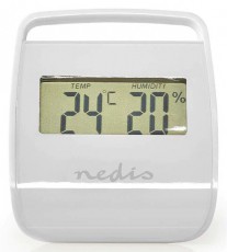 Nedis WEST100WT Beltéri hőmérő és páratartalom mérő Háztartás / Otthon / Kültér - Lakásfelszerelés - Hőmérő / barométer - 366400