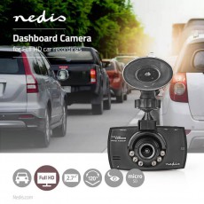 Nedis DCAM10BK autós kamera Fényképezőgép / kamera - Autós fedélzeti kamera - 366182