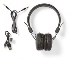 Nedis HPBT1100BK VEZETÉK NÉLKÜLI FEJHALLGATÓ Audio-Video / Hifi / Multimédia - Fül és Fejhallgatók - Fejhallgató - 374077