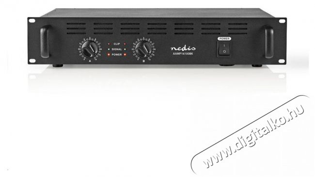 Nedis AAMP16100BK PA erősítő 2x120W Audio-Video / Hifi / Multimédia - Hifi - Sztereó - Sztereó erősítő - 366396