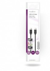 Nedis CCGP60700BK10 USB C - USB C Kábel Mobil / Kommunikáció / Smart - Mobiltelefon kiegészítő / tok - Kábel / átalakító - 383850