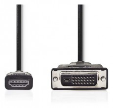 Nedis CCGP34800BK50 HDMI - DVI Kábel Tv kiegészítők - Kábel / csatlakozó - DVI-Hdmi kábel - 384260