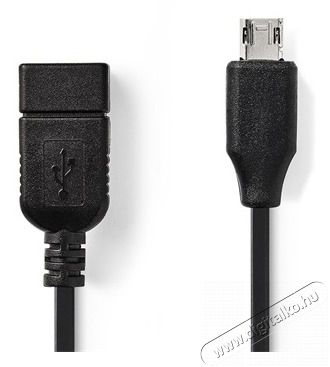 Nedis CCGP60515BK02 USB 2.0 OTG kábel Tv kiegészítők - Kábel / csatlakozó - Csatlakozó / elosztó / átalakító - 384257