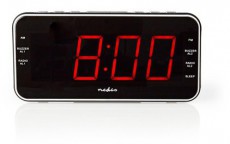Nedis CLAR004BK Digitális rádiós ébresztőóra Audio-Video / Hifi / Multimédia - Rádió / órás rádió - Ébresztőórás rádió - 384258