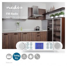 Nedis RDFM4000WT FM rádió Audio-Video / Hifi / Multimédia - Rádió / órás rádió - Asztali rádió - 384089