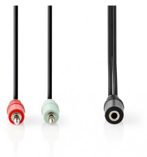 Nedis CAGB22160BK02 Audio kábel Fotó-Videó kiegészítők - Kábel - Audio-video kábel - 397644
