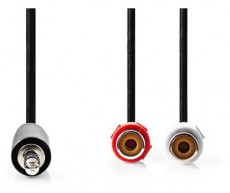 Nedis CAGP22250BK02 AUDIO KÁBEL Tv kiegészítők - Kábel / csatlakozó - RCA kábel - 397640