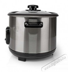 Nedis KARC115AL Rizsfőző, 1.5 Literes, 500W, Tapadásmentes bevonat, Kivehető tál, Automatikus kikapcsolás, Alumínium Konyhai termékek - Konyhai kisgép (sütés / főzés / hűtés / ételkészítés) - Rizsfőző - 401641