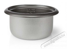 Nedis KARC115AL Rizsfőző, 1.5 Literes, 500W, Tapadásmentes bevonat, Kivehető tál, Automatikus kikapcsolás, Alumínium Konyhai termékek - Konyhai kisgép (sütés / főzés / hűtés / ételkészítés) - Rizsfőző - 401641