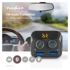 Nedis CATR120BK autós fm adókészülék Autóhifi / Autó felszerelés - Autós / autóhifi kiegészítő - Egyéb autós kiegészítő - 465193