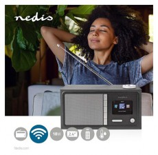 Nedis RDIN3000BK Internetes rádió Audio-Video / Hifi / Multimédia - Rádió / órás rádió - Internet webrádió - 471526
