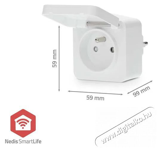 Nedis ZBPO130EWT H&aacute;ztart&aacute;s / Otthon / K&uuml;lt&eacute;r - Okos otthon - Okos konnektor - 521807