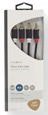 Nedis CABW24200AT20 sztereó audiokábel - 2 méter Tv kiegészítők - Kábel / csatlakozó - RCA kábel - 366215