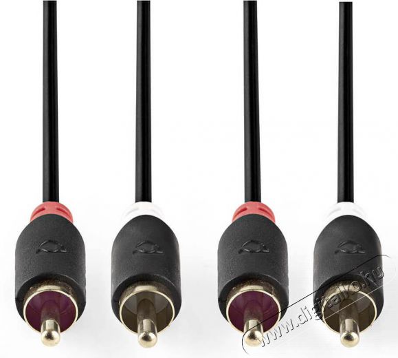 Nedis CABW24200AT30 sztereó audiokábel - 3 méter Tv kiegészítők - Kábel / csatlakozó - RCA kábel - 366216