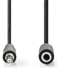 Nedis CAGP22050BK20 sztereó audiokábel - 2 méter Tv kiegészítők - Kábel / csatlakozó - 3,5mm Jack kábel - 366219