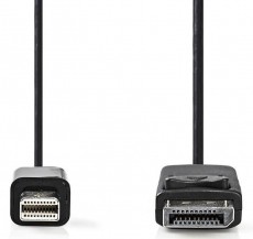 Nedis CCGP37400BK10 mini displayport kábel - displayport kábel - 1 méter Tv kiegészítők - Kábel / csatlakozó - Mini DisplayPort kábel - 366191
