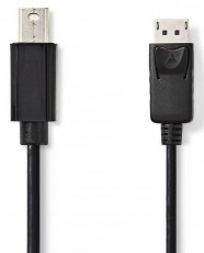 Nedis CCGP37400BK10 mini displayport kábel - displayport kábel - 1 méter Tv kiegészítők - Kábel / csatlakozó - Mini DisplayPort kábel - 366191